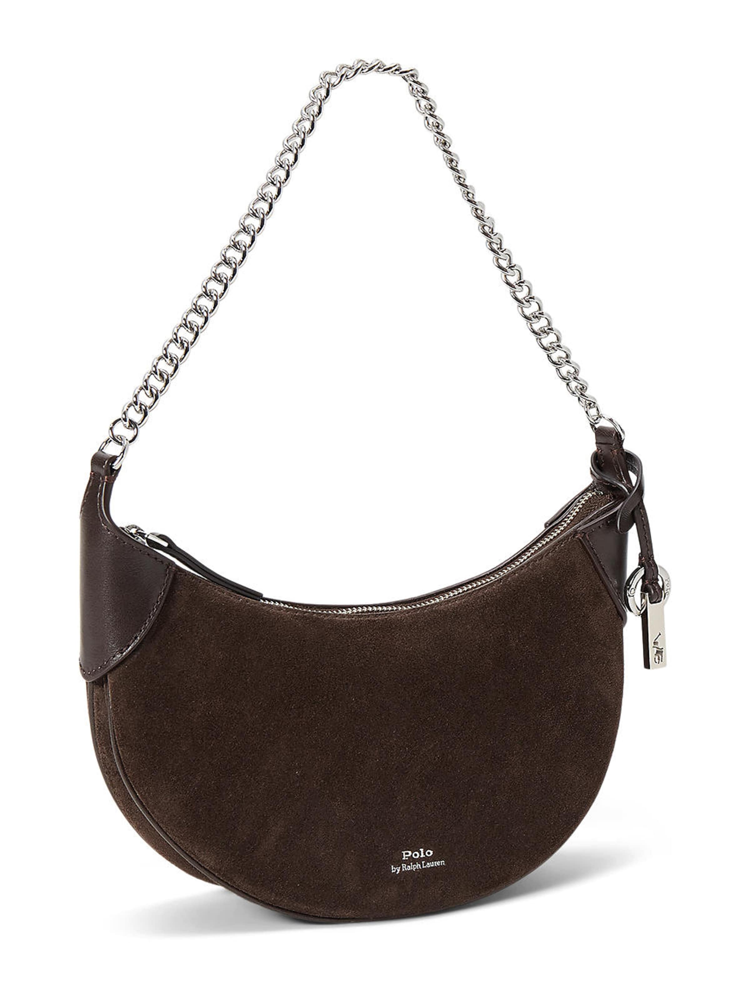 Polo Ralph Lauren Sac bandoulière en brun foncé / argent, Vue avec produit