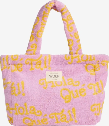 Wouf Handbag 'Terry Towel' in Pink: front