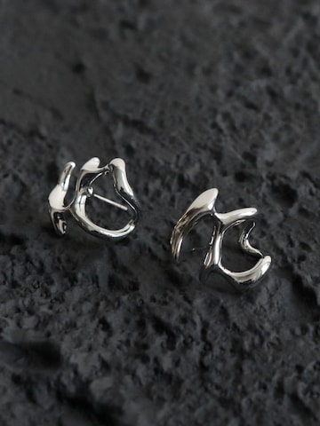 Nightini Earrings 'Skulpturale' in Silver