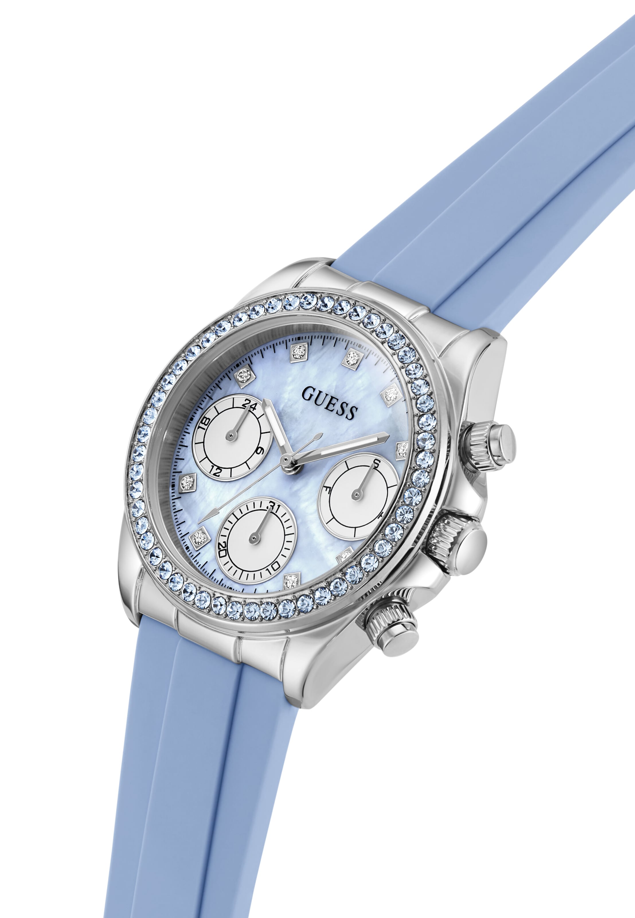GUESS Analogt ur 'VICTORIA' i blå