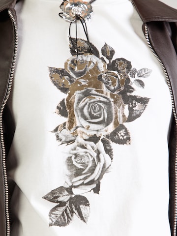 Tricou 'VIPURE FOIL' de la VILA pe alb