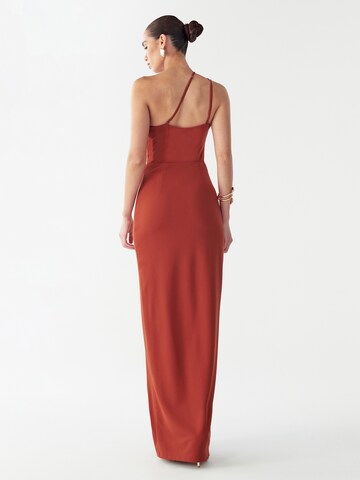 BWLDR Festkjole 'Boston' i brun: tilbage