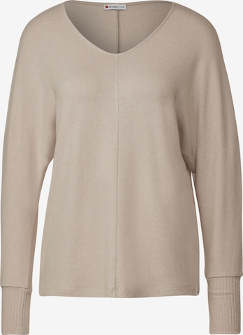 STREET ONE Shirt 'Cosy' in Beige: front