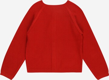 PETIT BATEAU Knit Cardigan in Red