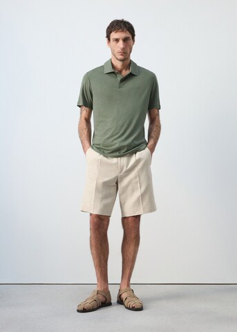 MANGO MAN Poloshirt 'Amberes' in Grün
