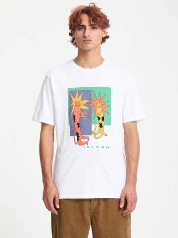 T-Shirt Volcom en blanc : devant