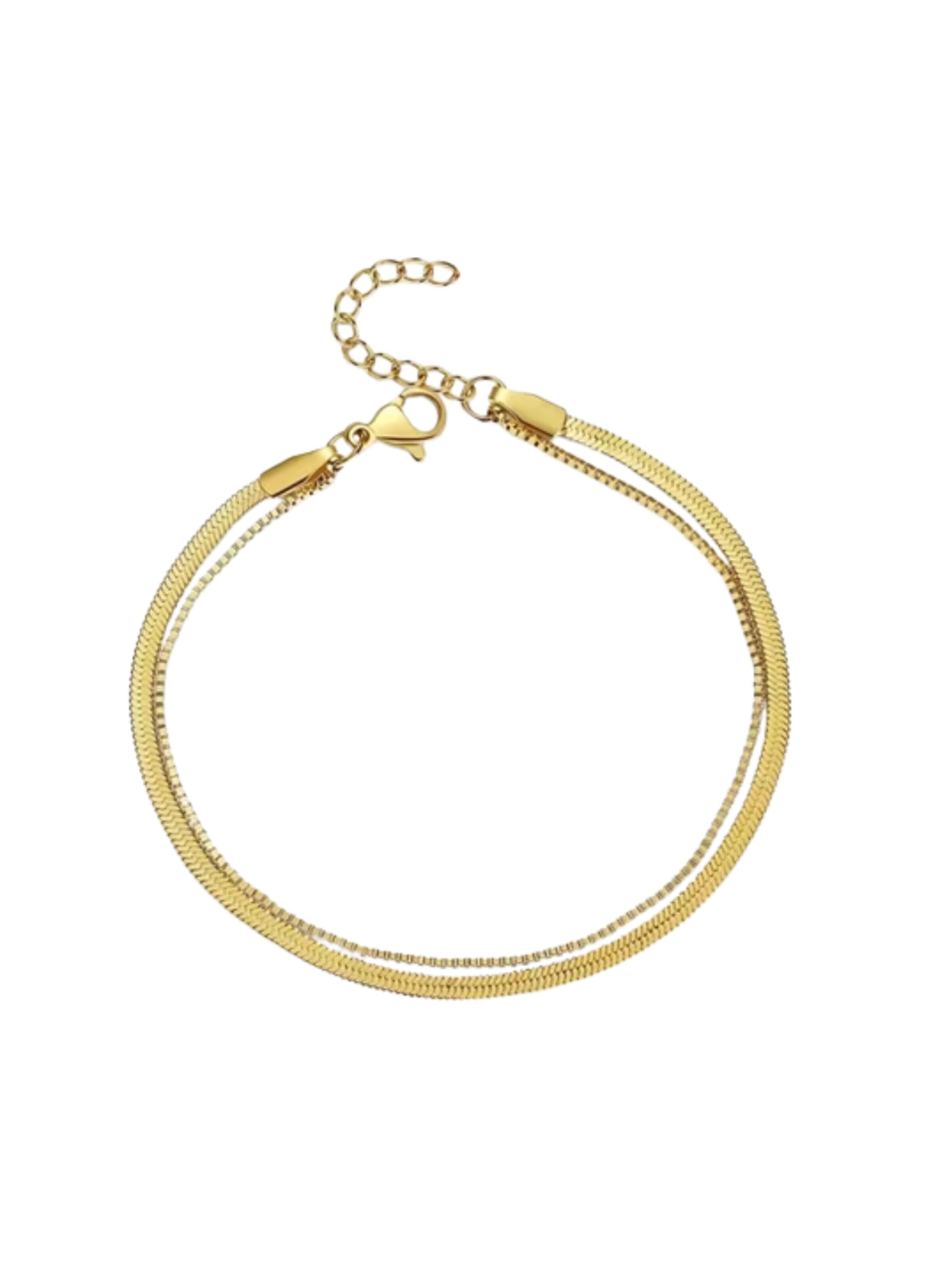 ROUGEMONT Jewellery Bracelet 'Modisches Damen Schlangen Armband 18cm' in Gold: front