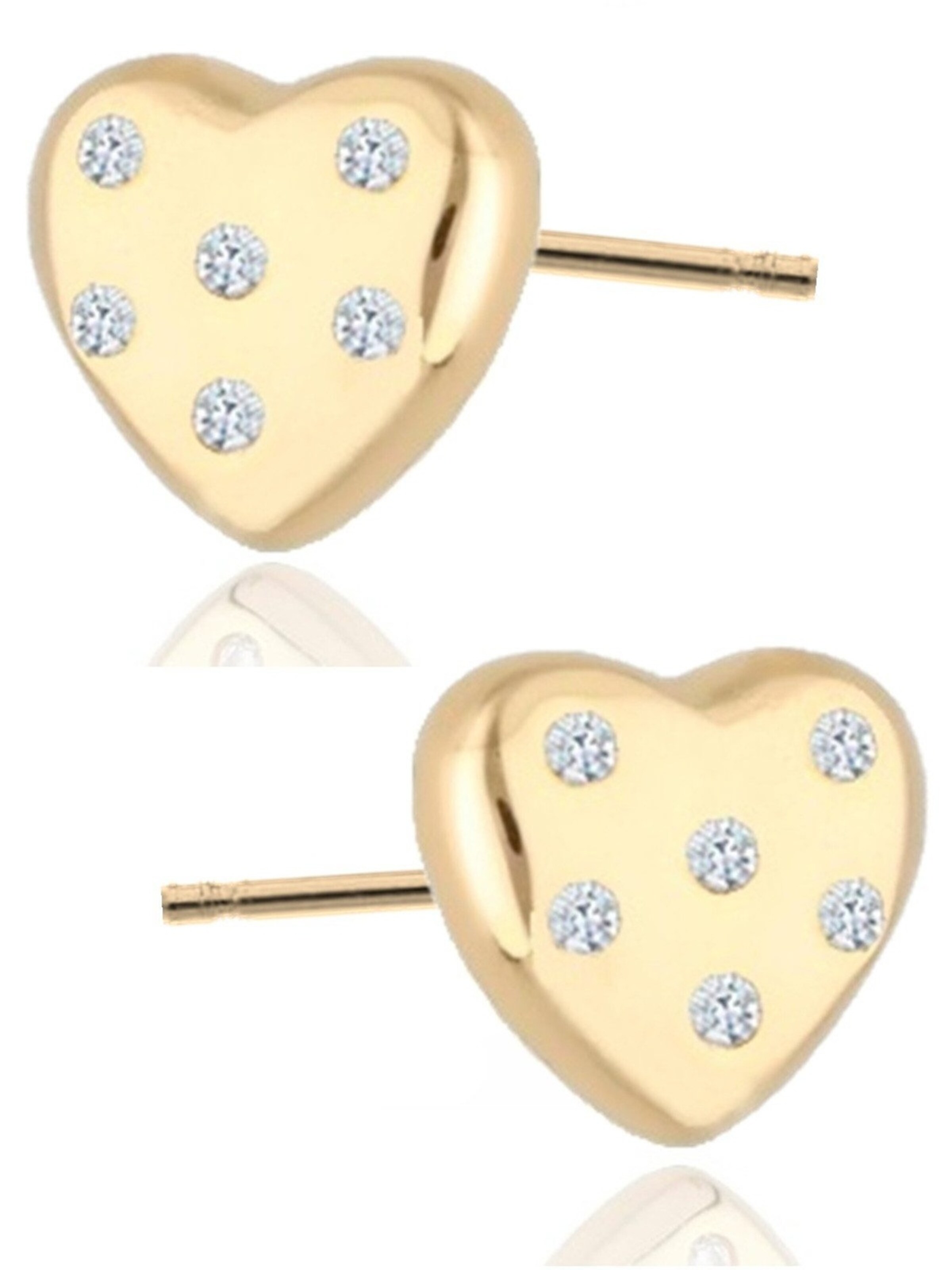 Goldene Hufeisen Earrings 'Herz' in Gold, Item view