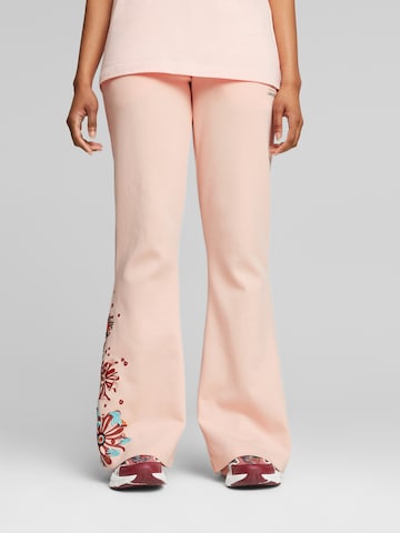 Flared Pantaloni 'Liberty' di PUMA in rosa: frontale