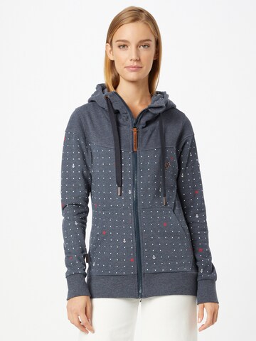 alife & kickin Zip-Up Hoodie 'PalinaAK B' in Blue: front