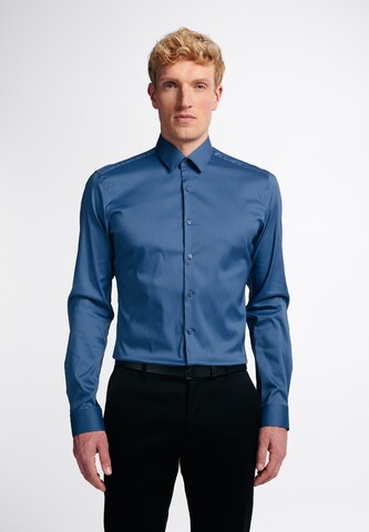 ETERNA Slim fit Zakelijk overhemd in Blauw: voorkant