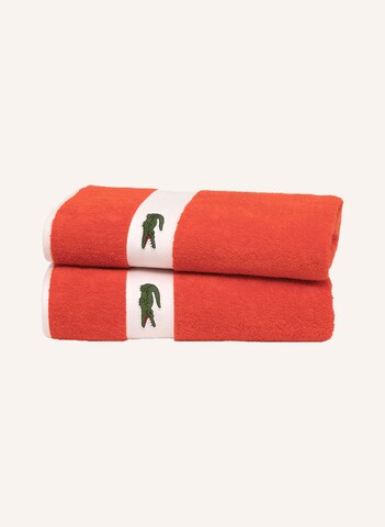 LACOSTE Towel 'L CASUAL' in Red