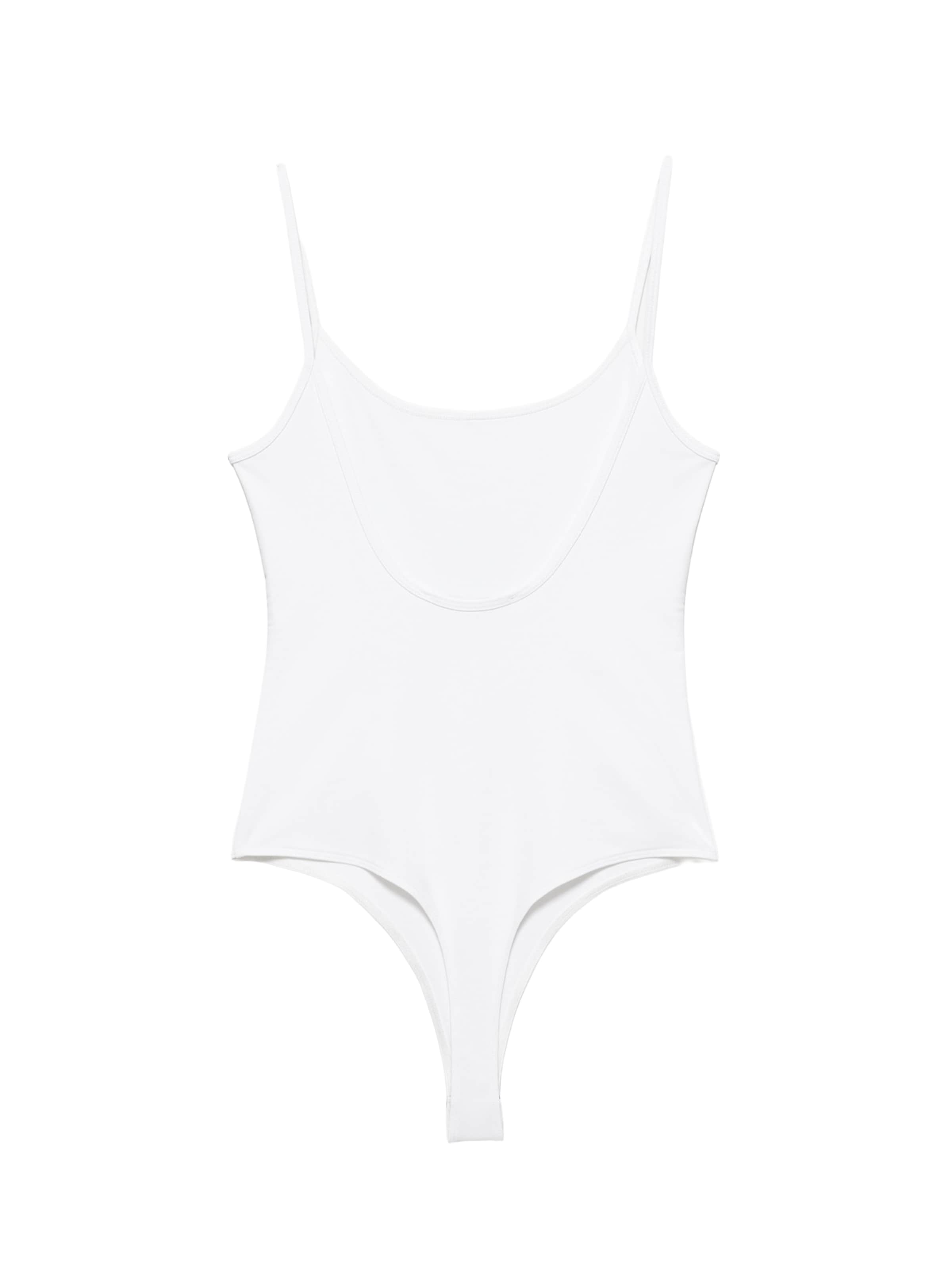 Pull&Bear Блуза боди в бяло