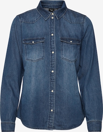 VERO MODA Blouse 'Maria' in Blue: front