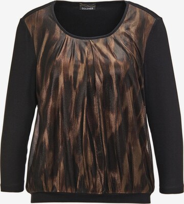 Goldner Blouse in Zwart: voorkant