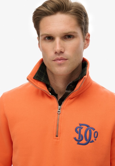 Superdry Sweatshirt 'Sd & Co' in de kleur Blauw / Oranje, Productweergave