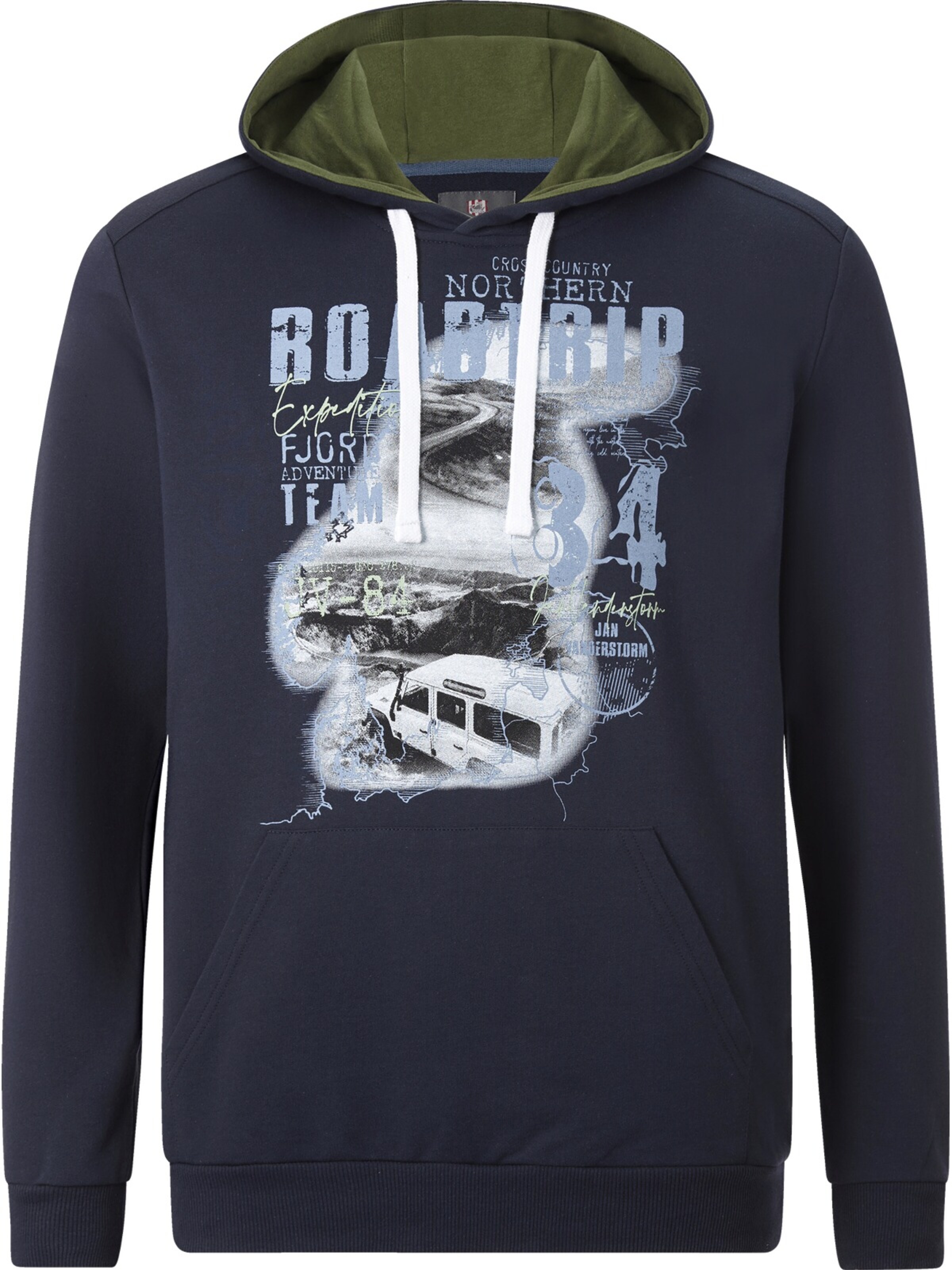 Jan Vanderstorm Sweatshirt ' Ingomar ' in Blau: Vorderseite