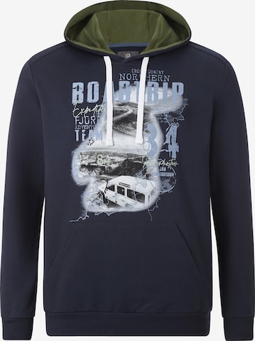 Jan Vanderstorm Sweatshirt ' Ingomar ' in Blauw: voorkant