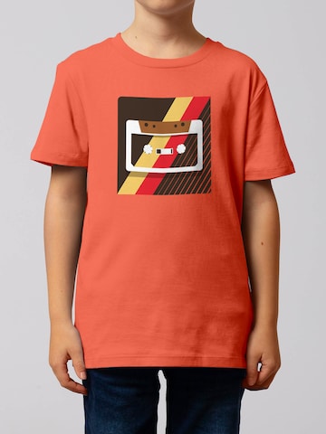 watabout.kids Shirt 'Kassette' in Orange: front