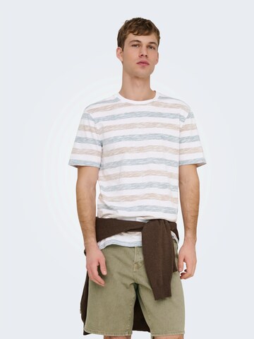Only & Sons Футболка 'ONSMATHI' в Белый: спереди