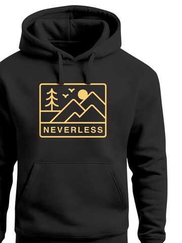 Neverless Sweatshirt 'Berge'‌‌‌‌‌‌‌‌‌ in Schwarz