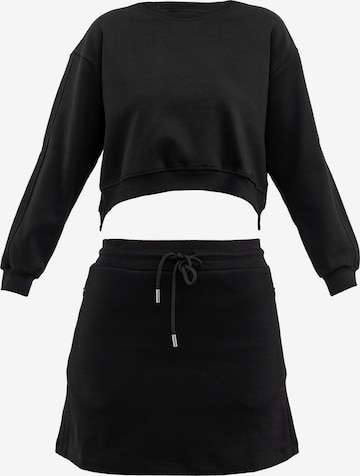 Tenue d'intérieur Tom Barron en noir : devant