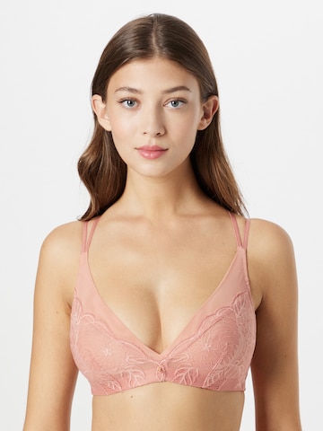 Triangle Soutien-gorge 'MIDNIGHT FLOWERS' Chantelle en orange : devant