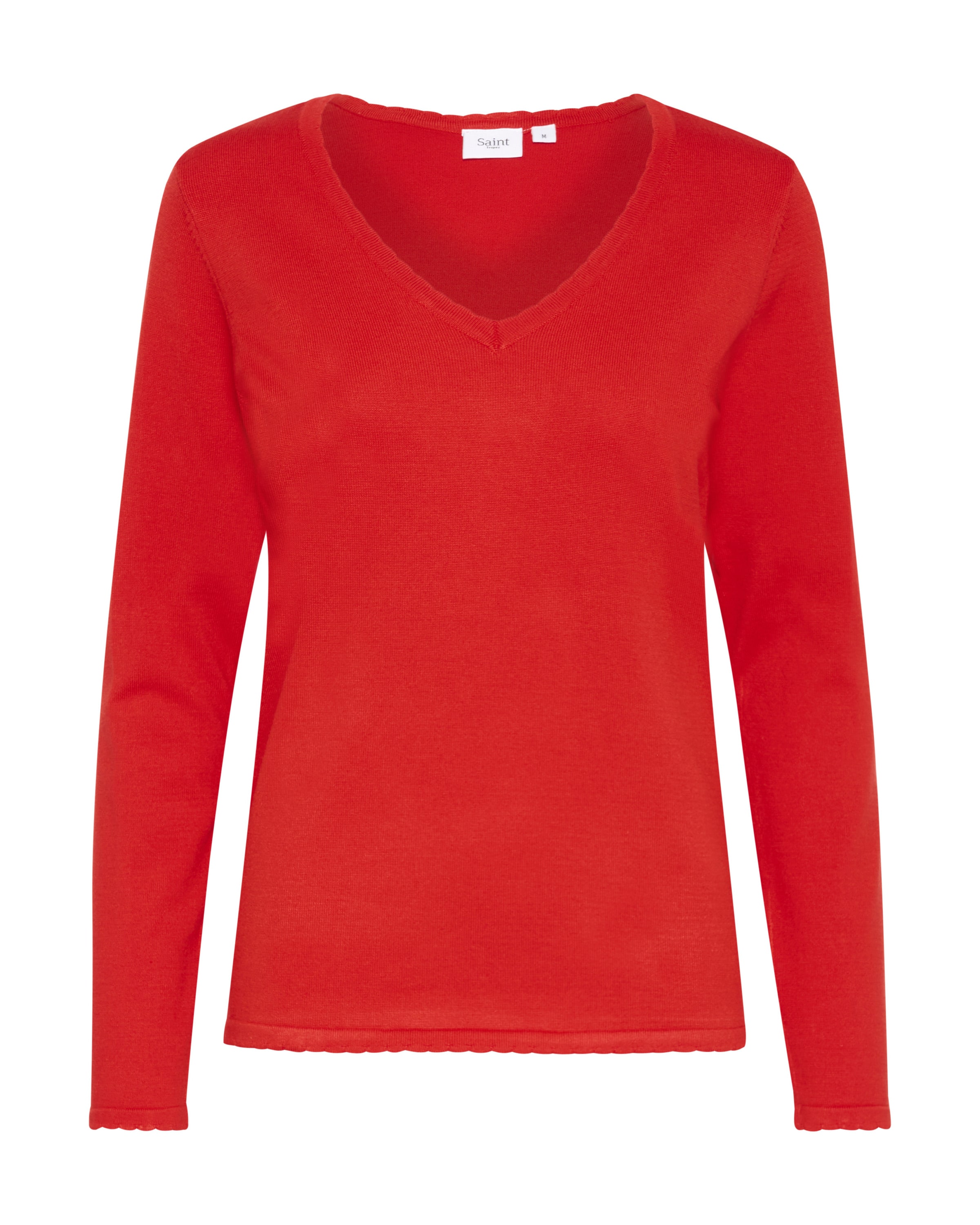 SAINT TROPEZ Pullover 'Mila' i rød: forside
