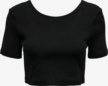 T-shirt 'NULAN' ONLY en noir : devant