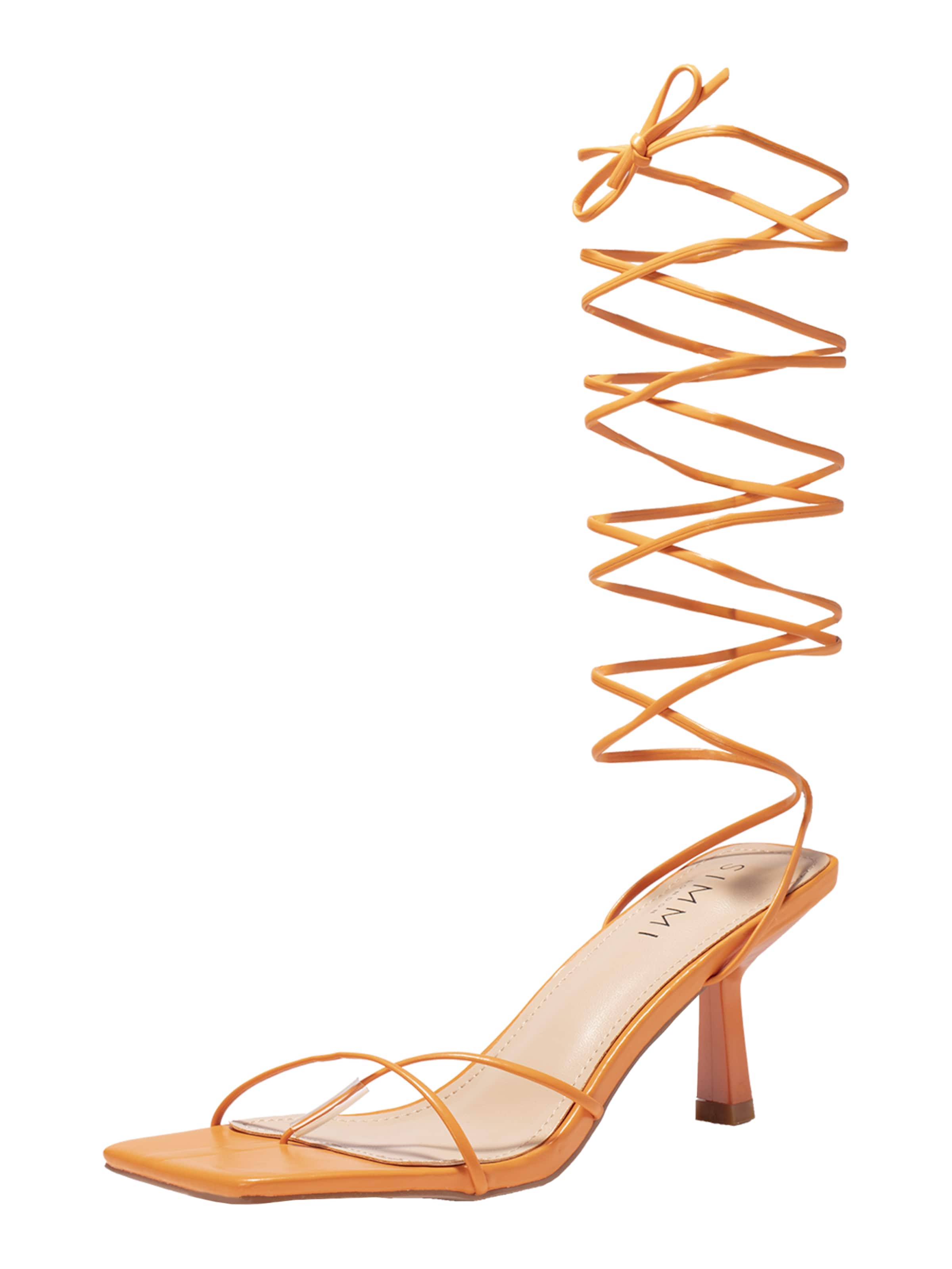 Flip-flops 'JONIE' de la Simmi London pe portocaliu: față