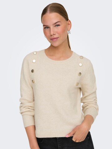 ONLY Pullover 'ONLJeanett' i beige