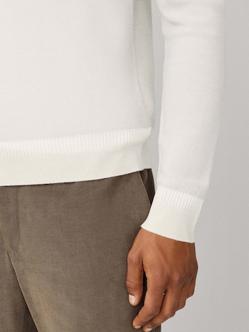 Hackett London Pullover 'Honeycomb' in Weiß