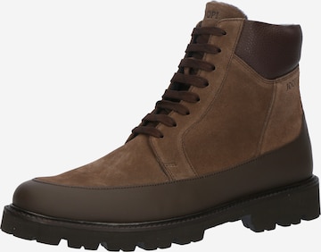 Boots stringati 'Hektor Velluto Misto' di JOOP! in marrone: frontale