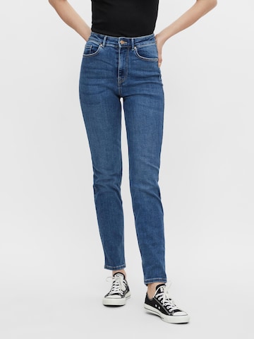 Skinny Jeans 'Lili' de la PIECES pe albastru: față