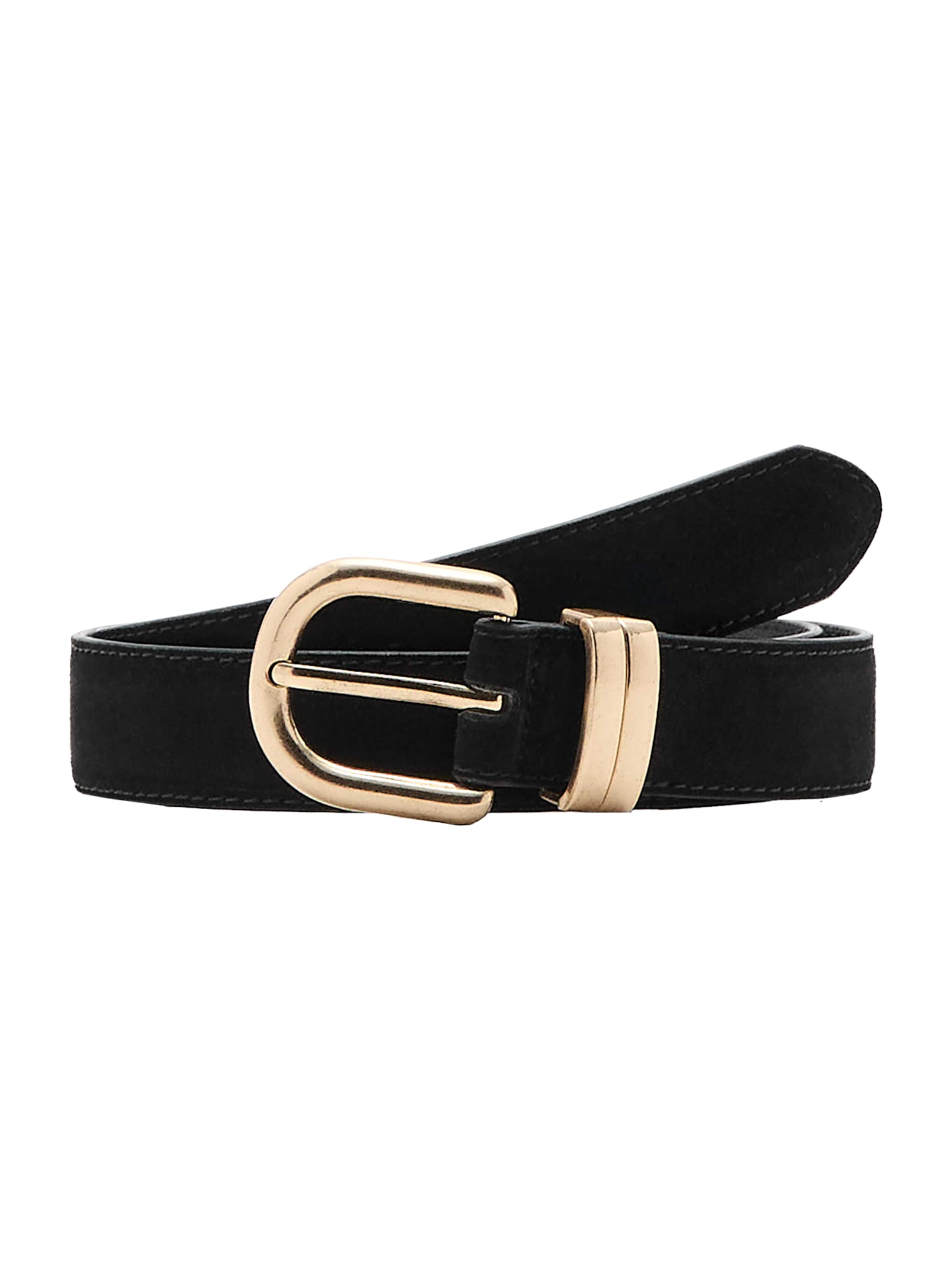 MANGO Belt 'CORINA' in Black: front