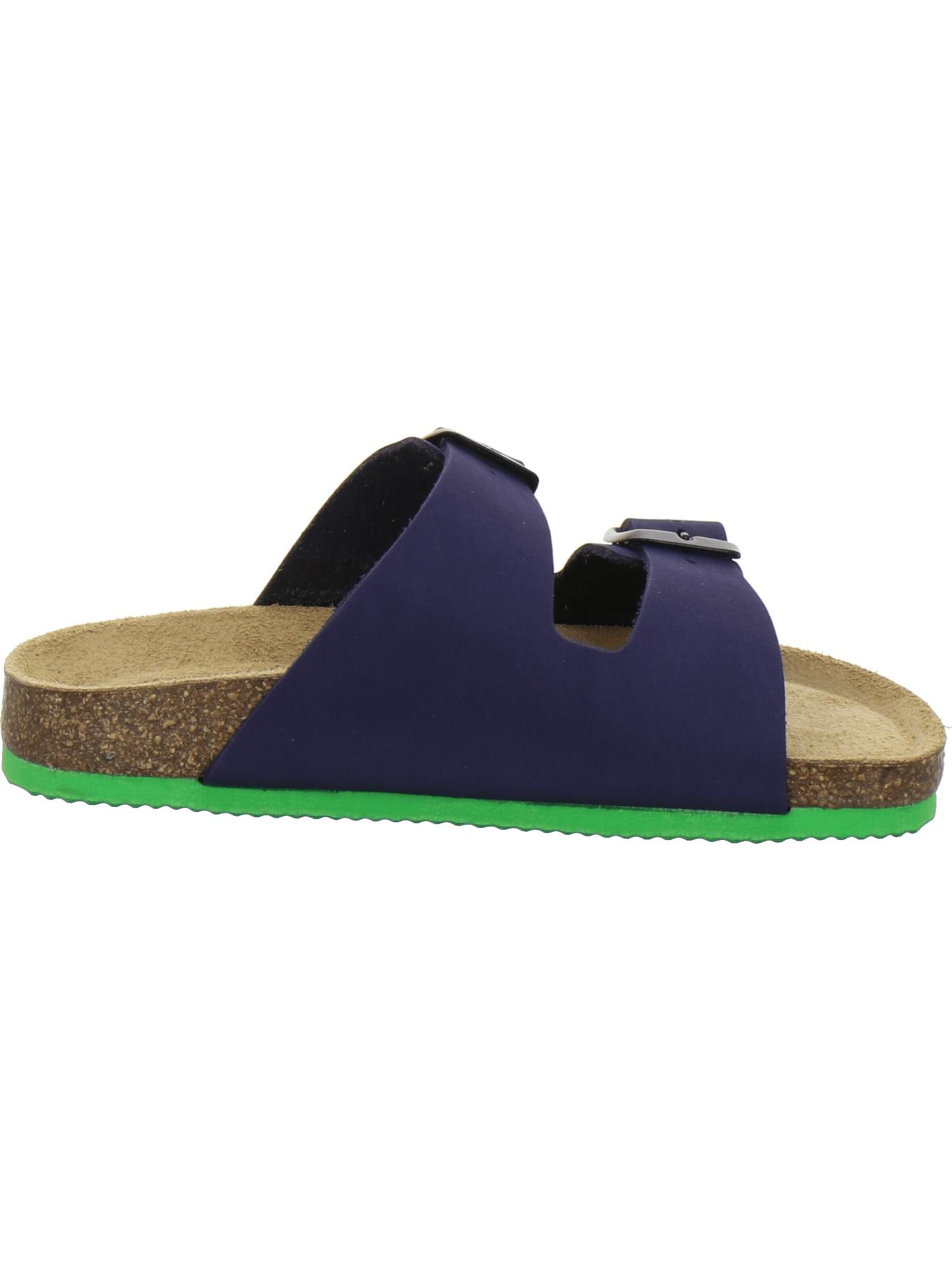 Chaussures ouvertes 'sportliche Kinder-Pantoletten Zweischnaller marine' AFS-Schuhe en bleu
