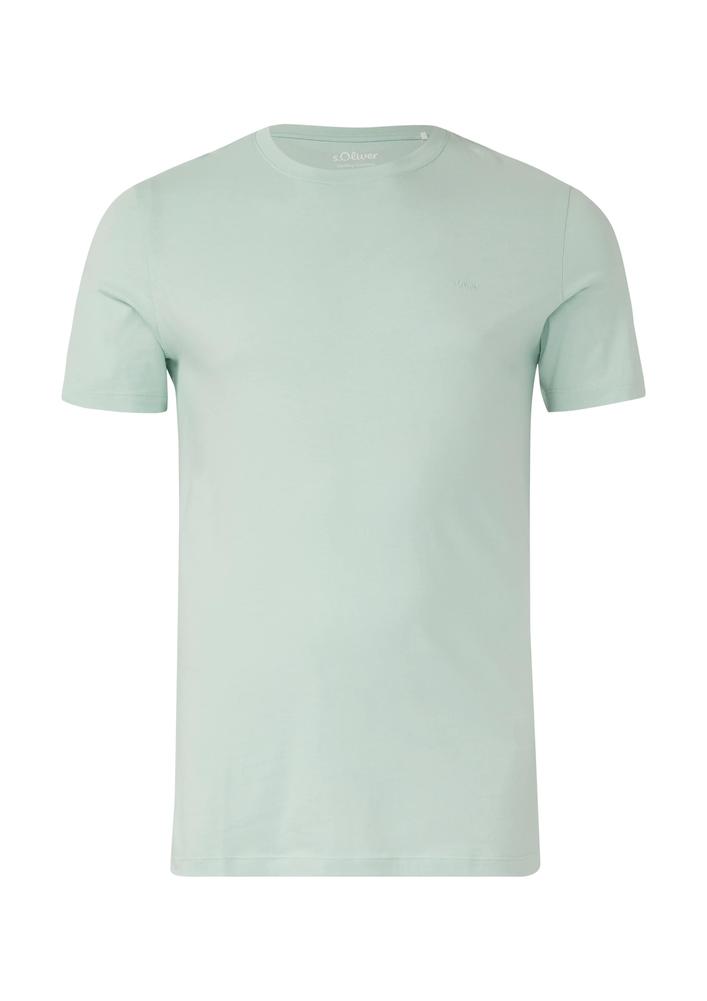 s.Oliver Men Tall Sizes Shirt in Green: front