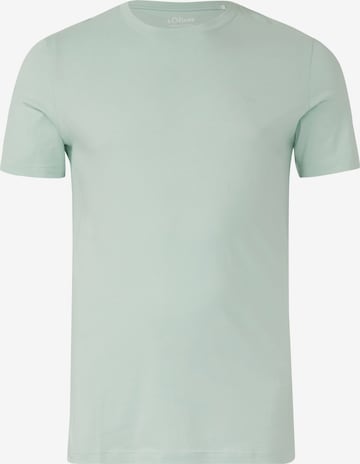 s.Oliver Men Tall Sizes Shirt in Green: front