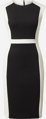 Calvin Klein - Vestido de tubo en negro: frente