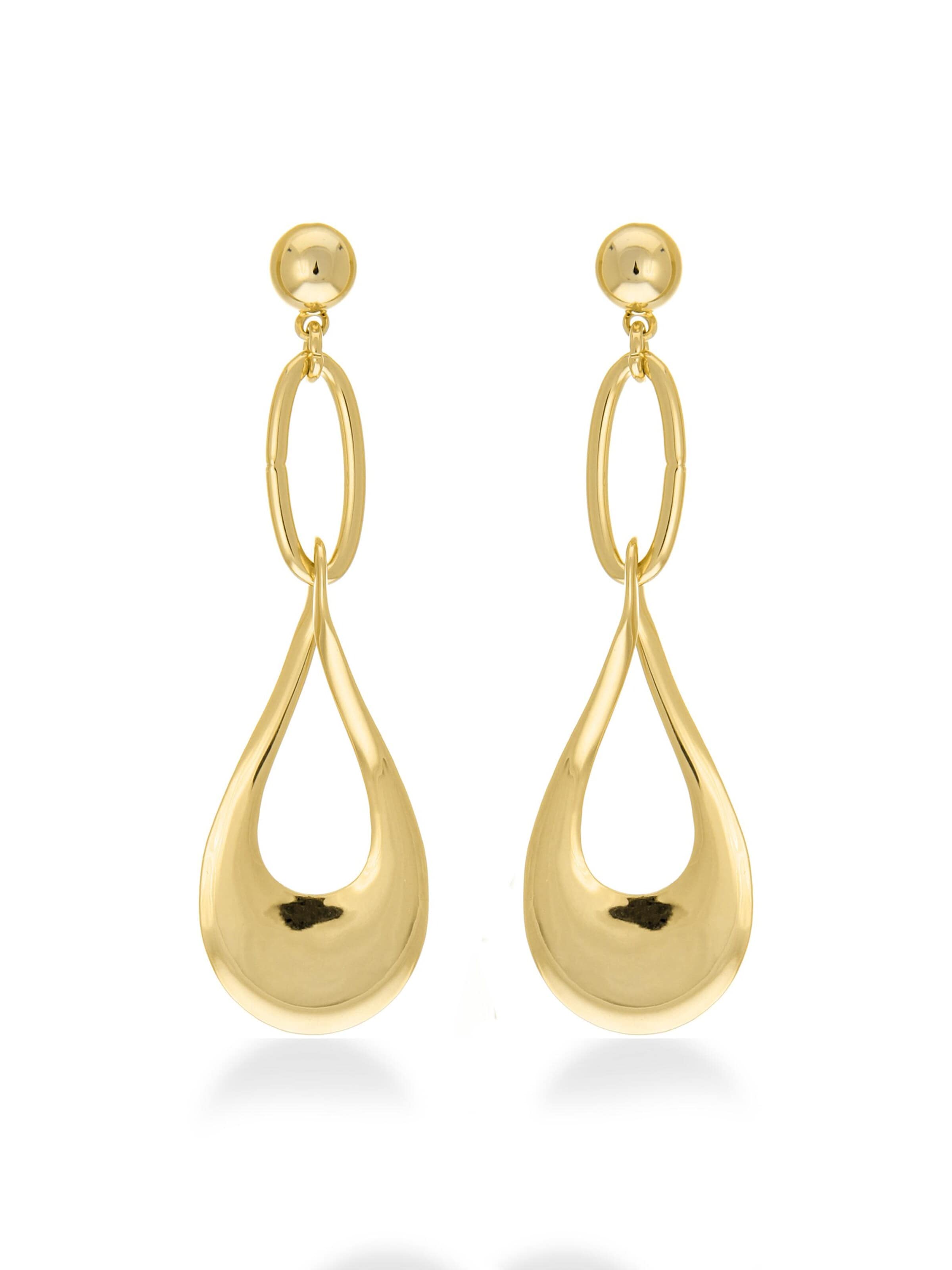Luxenter - Brincos 'Nkara' em ouro: frente