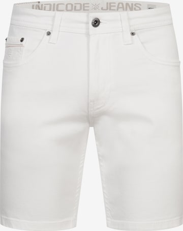 INDICODE JEANS Shorts 'Symon' in Weiß: Vorderseite