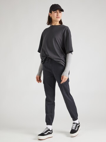 Effilé Pantalon cargo 'SUNSHINE' Dawn en noir