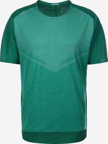 T-Shirt fonctionnel 'Run Division' NIKE en vert : devant