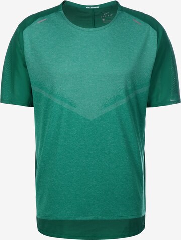 NIKE Performance Shirt 'Run Division' in Green: front