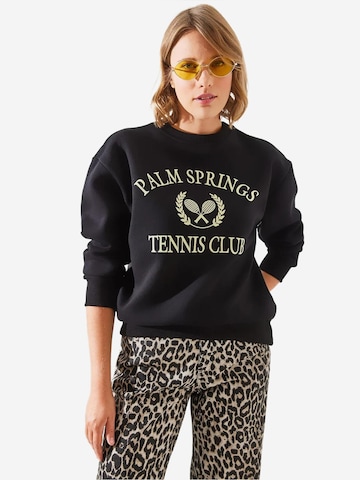 Bianco Lucci Sweatshirt in Zwart