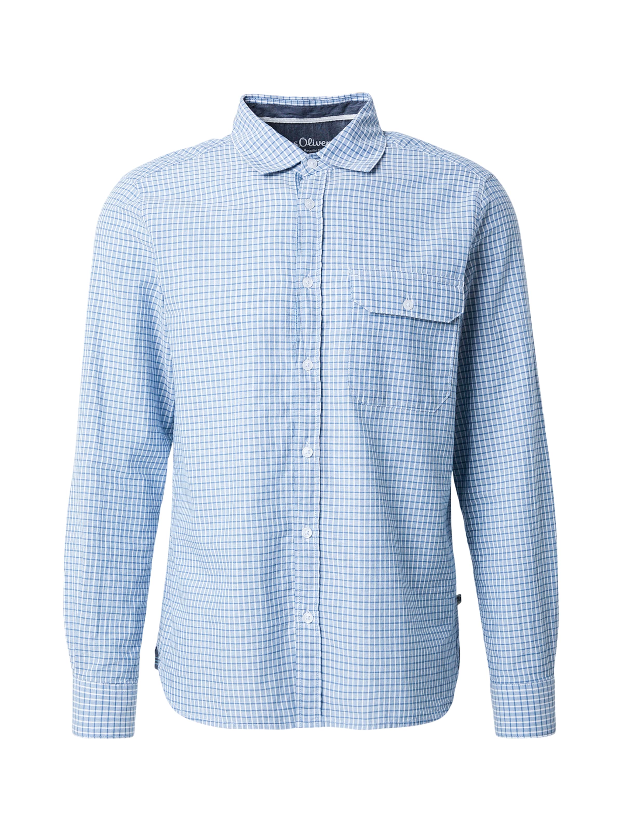 s.Oliver Skjorta i blå: framsida