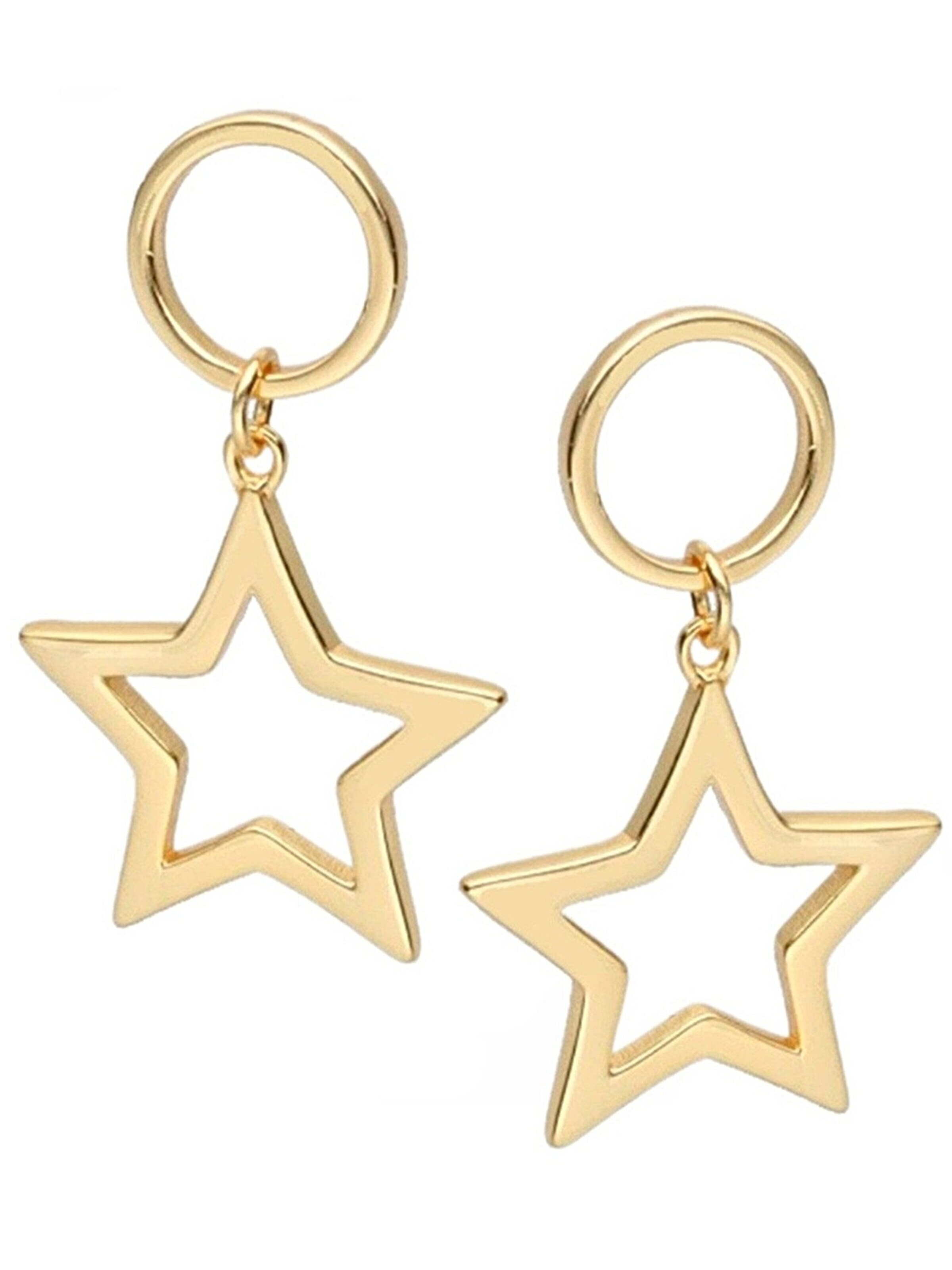 Goldene Hufeisen Earrings 'Stern' in Gold: front