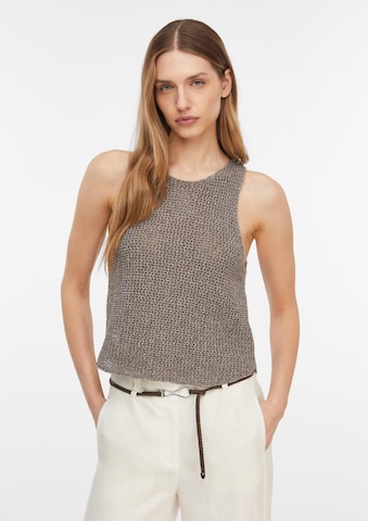 Tops en tricot COMMA en marron : devant