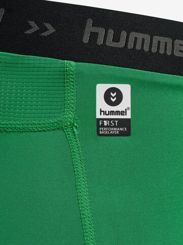 Hummel Skinny Sportbroek in Groen