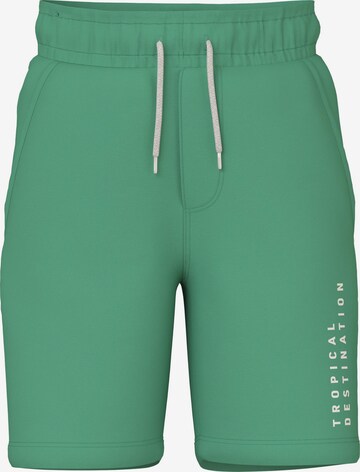 NAME IT Regular Панталон 'HERRY' в зелено: отпред